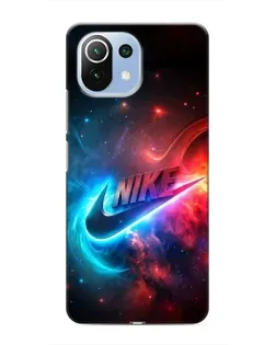 Чохол для Xiaomi Mi 11 Lite з картинкою «Вогняний логотип Nike»