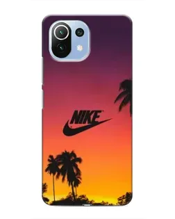 Чохол для Xiaomi Mi 11 Lite з картинкою «Nike на заході сонця»