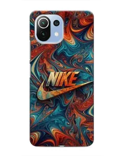 Чохол для Xiaomi Mi 11 Lite з картинкою «Nike в абстракції»
