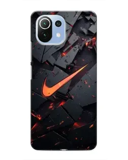 Чохол для Xiaomi Mi 11 Lite з картинкою «Nike — ефект розломів»
