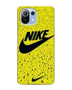 Чохол для Xiaomi Mi 11 Lite з картинкою «Жовтий текстурний Nike»
