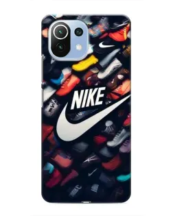 Чохол для Xiaomi Mi 11 Lite з картинкою «Колекція кросівок Nike»