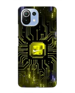 Чохол для Xiaomi Mi 11 Lite з картинкою «Nike — золота іскра»