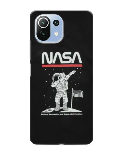 Чехол для Xiaomi Mi 11 Lite с картинкой «NASA — шагаем по Луне» Чехол для Xiaomi Mi 11 Lite с картинкой «NASA — шагаем по Луне»