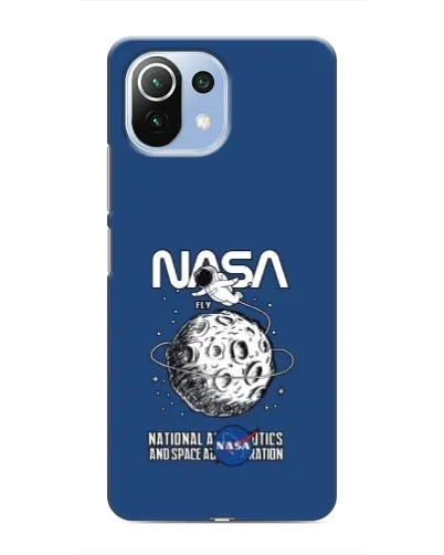 Чехол для Xiaomi Mi 11 Lite с картинкой «NASA — лунная миссия» Чехол для Xiaomi Mi 11 Lite с картинкой «NASA — лунная миссия»