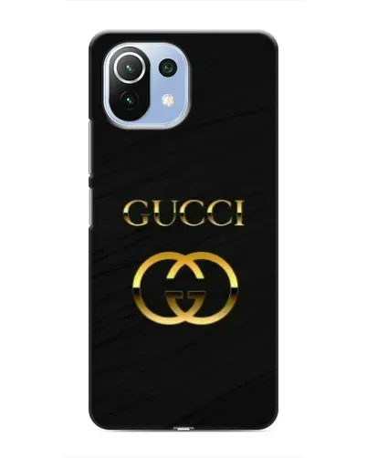Чехол для Xiaomi Mi 11 Lite с картинкой «Золотой логотип Gucci»