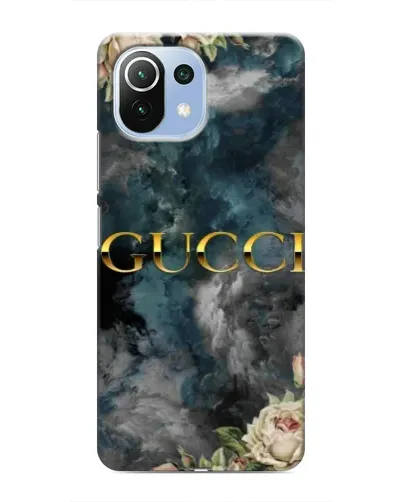 Чехол для Xiaomi Mi 11 Lite с картинкой «Абстрактные цветы Gucci»