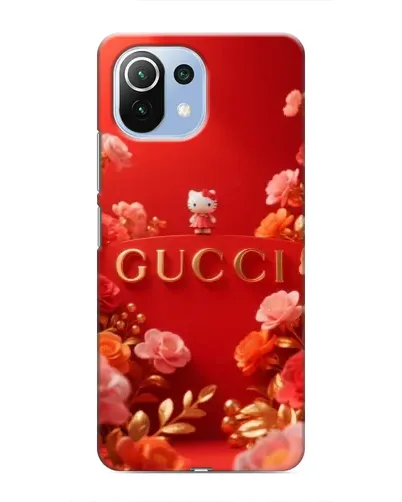 Чехол для Xiaomi Mi 11 Lite с картинкой «Gucci — золотой сад»