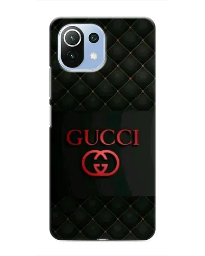 Чехол для Xiaomi Mi 11 Lite с картинкой «Gucci — стеганый черный»
