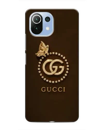 Чехол для Xiaomi Mi 11 Lite с картинкой «Gucci — золотая бабочка»