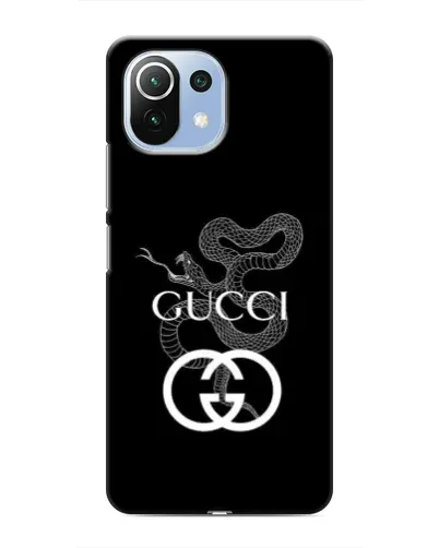 Чехол для Xiaomi Mi 11 Lite с картинкой «Gucci — серебряная змея»
