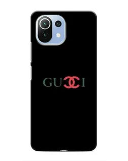 Чехол для Xiaomi Mi 11 Lite с картинкой «Gucci — красный градиент»