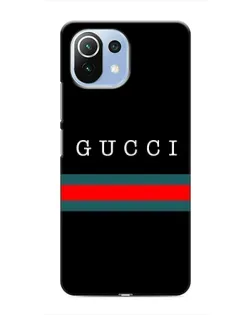 Чехол для Xiaomi Mi 11 Lite с картинкой «Gucci — красный пояс»