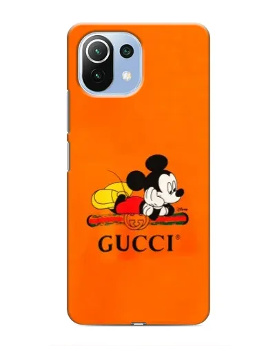 Чехол для Xiaomi Mi 11 Lite с картинкой «Микки Маус Gucci — оранж» Чехол для Xiaomi Mi 11 Lite с картинкой «Микки Маус Gucci — оранж»