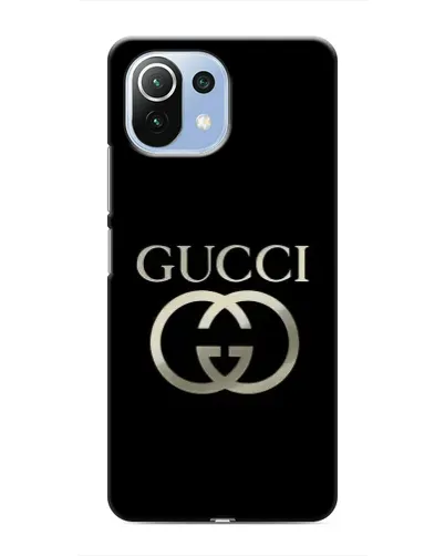 Чехол для Xiaomi Mi 11 Lite с картинкой «Gucci — золото на черном» Чехол для Xiaomi Mi 11 Lite с картинкой «Gucci — золото на черном»