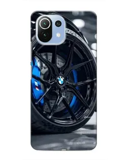 Чехол для Xiaomi Mi 11 Lite с картинкой «Колесо BMW вблизи»
