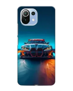 Чехол для Xiaomi Mi 11 Lite с картинкой «BMW — огни неона» Чехол для Xiaomi Mi 11 Lite с картинкой «BMW — огни неона»