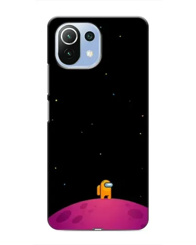 Чехол для Xiaomi Mi 11 Lite с картинкой «Одинокий герой на планете»
