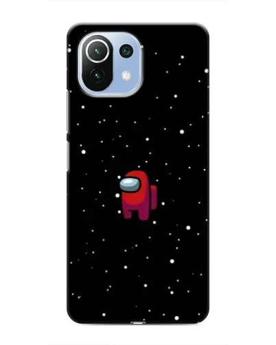Чехол для Xiaomi Mi 11 Lite с картинкой «Красный Among Us»