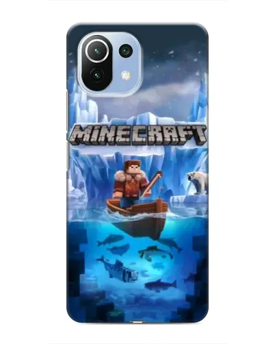 Чехол для Xiaomi Mi 11 Lite с картинкой «Minecraft ледяной мир» Чехол для Xiaomi Mi 11 Lite с картинкой «Minecraft ледяной мир»