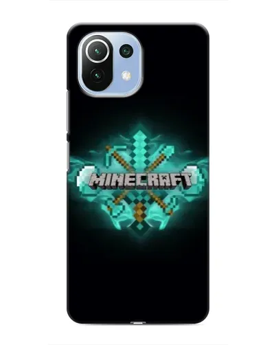 Чехол для Xiaomi Mi 11 Lite с картинкой «Minecraft Diamond лого» Чехол для Xiaomi Mi 11 Lite с картинкой «Minecraft Diamond лого»
