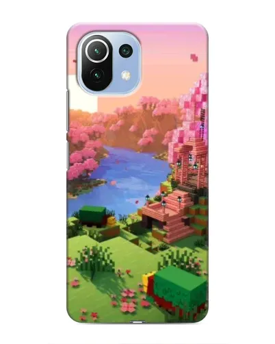 Чехол для Xiaomi Mi 11 Lite с картинкой «Розовое дерево Minecraft» Чехол для Xiaomi Mi 11 Lite с картинкой «Розовое дерево Minecraft»