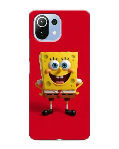 Чехол для Xiaomi Mi 11 Lite с картинкой «Спанч Боб на красном» Чехол для Xiaomi Mi 11 Lite с картинкой «Спанч Боб на красном»