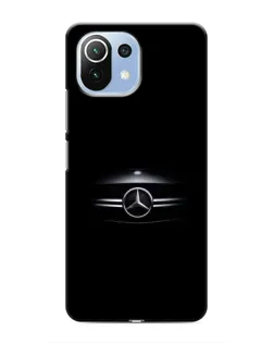 Чехол для Xiaomi Mi 11 Lite с картинкой «Mercedes — абстрактные линии»