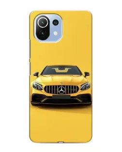 Чехол для Xiaomi Mi 11 Lite с картинкой «Желтый Mercedes GT»
