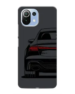 Чехол для Xiaomi Mi 11 Lite с картинкой «Задняя часть Audi — арт»
