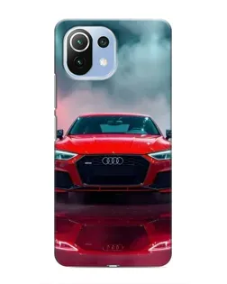 Чехол для Xiaomi Mi 11 Lite с картинкой «Audi RS — красный стиль»