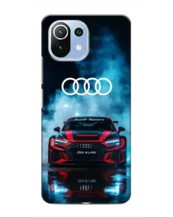 Чехол для Xiaomi Mi 11 Lite с картинкой «Audi Sport — неон»
