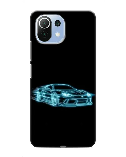 Чехол для Xiaomi Mi 11 Lite с картинкой «Неоновый контур Lamborghini» Чехол для Xiaomi Mi 11 Lite с картинкой «Неоновый контур Lamborghini»