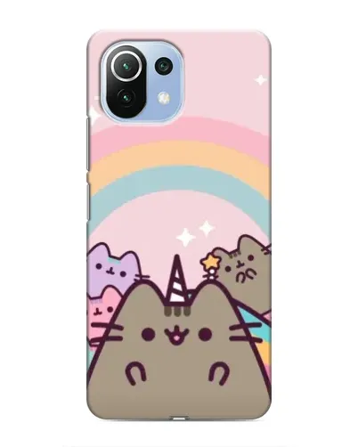 Чехол для Xiaomi Mi 11 Lite с картинкой «Единорог Pusheen»