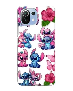 Чохол для Xiaomi Mi 11 Lite з картинкою «Стікери Stitch та Angel»