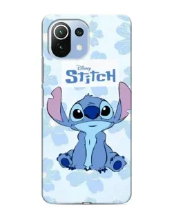 Чохол для Xiaomi Mi 11 Lite з картинкою «Stitch серед квітів»