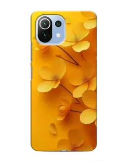 Чехол для Xiaomi Mi 11 Lite с картинкой «Золотые лепестки»