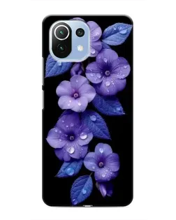 Чохол для Xiaomi Mi 11 Lite з картинкою «Фіолетові квіти з росою» Чохол для Xiaomi Mi 11 Lite з картинкою «Фіолетові квіти з росою»