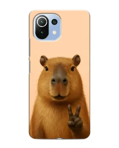 Чехол для Xiaomi Mi 11 Lite с картинкой «Капибара виктория» Чехол для Xiaomi Mi 11 Lite с картинкой «Капибара виктория»