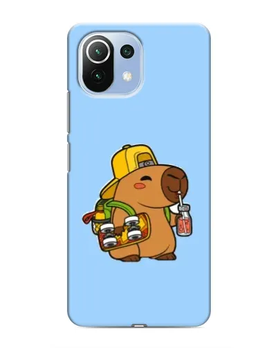 Чехол для Xiaomi Mi 11 Lite с картинкой «Капибара на скейте» Чехол для Xiaomi Mi 11 Lite с картинкой «Капибара на скейте»