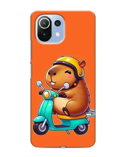 Чехол для Xiaomi Mi 11 Lite с картинкой «Капибара на скутере» Чехол для Xiaomi Mi 11 Lite с картинкой «Капибара на скутере»