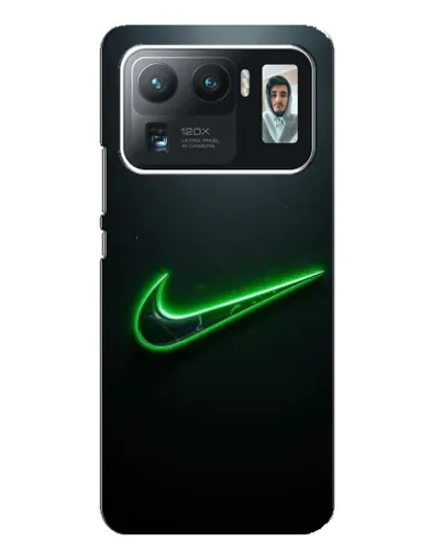 Чехол для Xiaomi Mi 11 Ultra с картинкой «Неоновый контур Nike»
