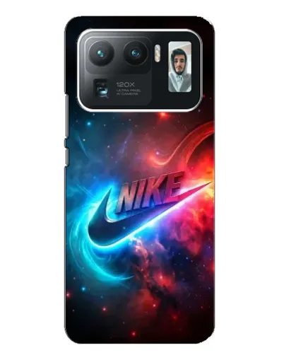 Чехол для Xiaomi Mi 11 Ultra с картинкой «Огненный логотип Nike»