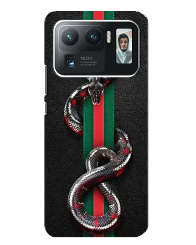 Чехол для Xiaomi Mi 11 Ultra с картинкой «Gucci — змея на полосе» Чехол для Xiaomi Mi 11 Ultra с картинкой «Gucci — змея на полосе»