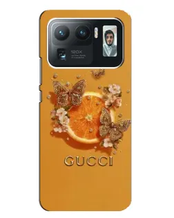 Чехол для Xiaomi Mi 11 Ultra с картинкой «Gucci — золотые бабочки» Чехол для Xiaomi Mi 11 Ultra с картинкой «Gucci — золотые бабочки»