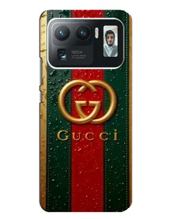 Чехол для Xiaomi Mi 11 Ultra с картинкой «Gucci — фирменная полоса и золото» Чехол для Xiaomi Mi 11 Ultra с картинкой «Gucci — фирменная полоса и золото»