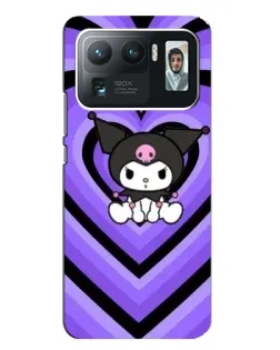 Чехол для Xiaomi Mi 11 Ultra с картинкой «Kuromi и фиолетовые сердца»