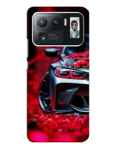 Чехол для Xiaomi Mi 11 Ultra с картинкой «Спортивная BMW и цветы»