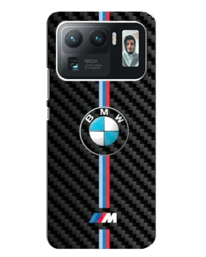Чехол для Xiaomi Mi 11 Ultra с картинкой «Эмблема BMW и карбон»