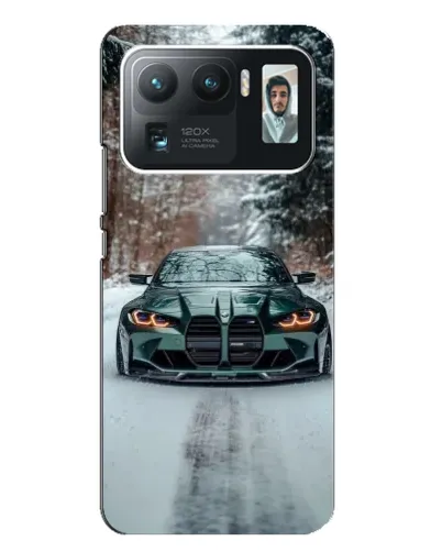 Чехол для Xiaomi Mi 11 Ultra с картинкой «BMW в зимнем лесу»